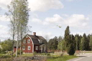 Maison aux couleurs suédoises