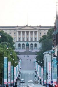 Palais royal au bout de Karl Johans Gate